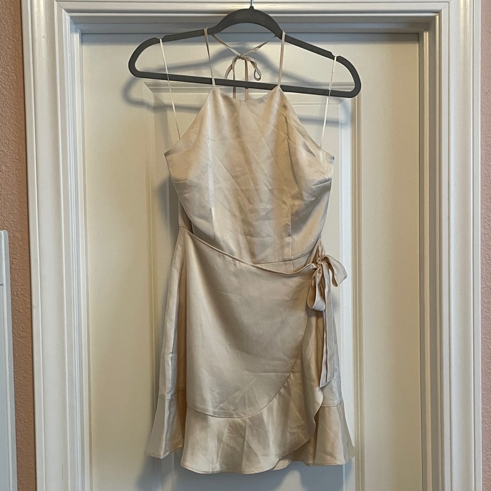 Silk Side Tie Dress
